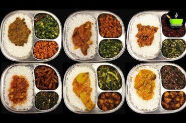 6 Healthy Lunch Recipes | Lunch Menu | South Indian Lunch Recipes | Simple Veg Lunch Recipes | Lunch