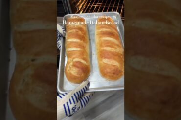Homemade Italian bread is actually very easy to make and tastes delicious!  RECIPE BELOW
