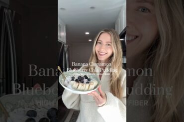 Banana Cinnamon Blueberry Chia Pudding | WIEIAD | Easy Healthy Breakfast Ideas | Dairy Free Recipes