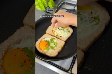 Quick and Easy Breakfast Egg Sandwich #shorts #asmr #food