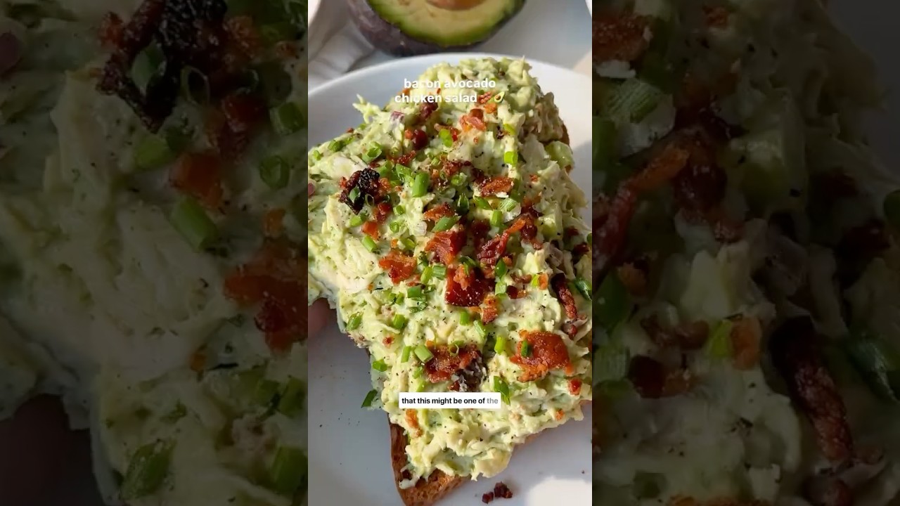 Healthy Bacon avocado chicken salad @MaddieKichenKing #kichen #healthy Healthy Bacon avocado chicken salad @MaddieKichenKing #kichen #healthy
