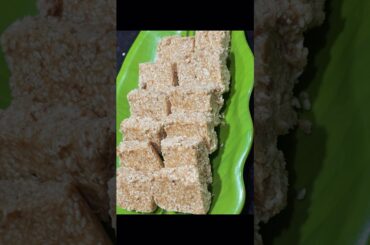 Sesame peanut barfi recipe | til barfi #shorts #recipe #healthy #food #cooking #sesame #barfi