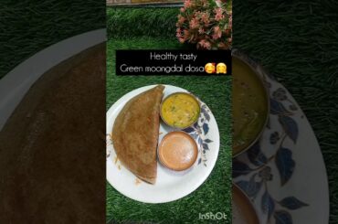 Protein Rich Green Moong Dal Dosa | Healthy Breakfast Recipe#VegetarianBreakfast #HighProteinDosa