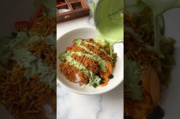 Crispy Rice Salad with creamy dressing #rice #crispy #salad #saladdressing #shorts #healthy #viral