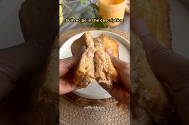 High protein creamy Sandwich recipe | No Mayo sandwich recipe | Post workout meal for weight loss