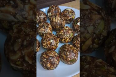 No Sugar Dry Fruit Laddu | Healthy Energy Laddu Recipe |#viral#shorts #youtubeshorts