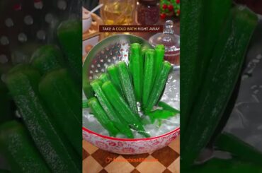 EASY VEGAN OKRA SALAD RECIPE #recipe #cooking #chinesefood #okra #salad #vegan #vegetarian #veggies