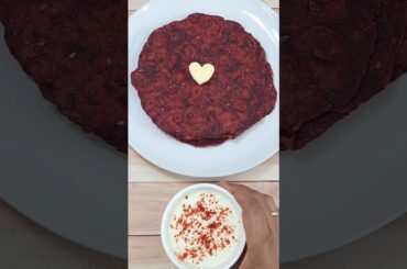 I Tried The Beetroot Parantha Recipe #shorts #shortsfeed #breakfast recipe