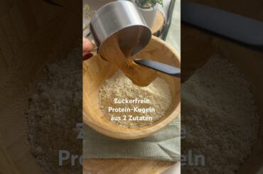 Zuckerfreie Protein-Kugeln - glutenfrei & Keto #shorts #lowcarb #gesund #protein