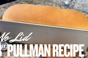 Pullman Sandwich Loaf Pan Without a Lid | Homemade White Bread Stand Mixer Bread Recipe