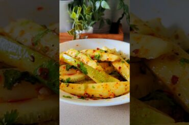 2 minutes Easy Tasty Side Dish Recipe with Cucumber