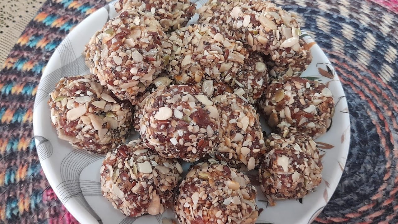 || Mixed Seeds Laddu With Dates || Healthy Snacks Recipe || Energy Booster Laddu || @taste_tour786 || Mixed Seeds Laddu With Dates || Healthy Snacks Recipe || Energy Booster Laddu || @taste_tour786