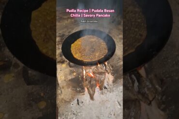 Pudla Recipe | Pudala Besan Chilla | Savory Pancake | #viral #shorts #trending #ytshorts #chilla