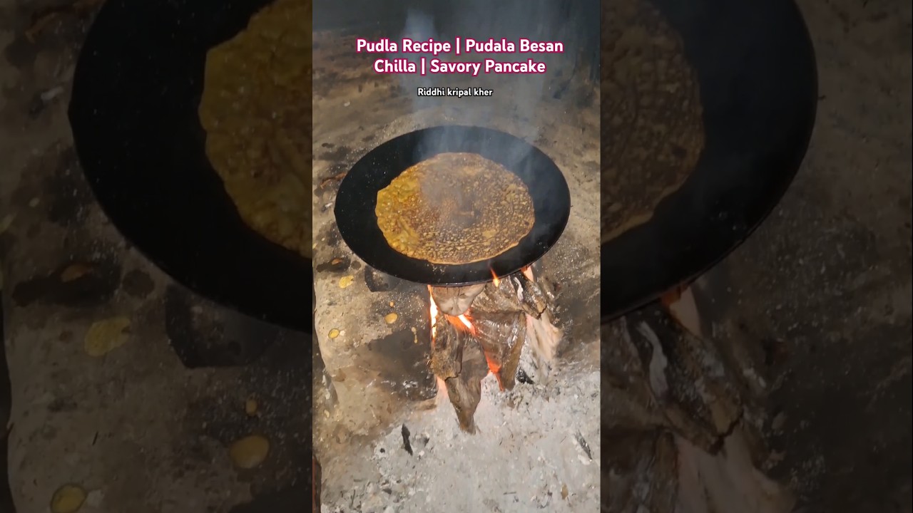 Pudla Recipe | Pudala Besan Chilla | Savory Pancake | #viral #shorts #trending #ytshorts #chilla Pudla Recipe | Pudala Besan Chilla | Savory Pancake | #viral #shorts #trending #ytshorts #chilla