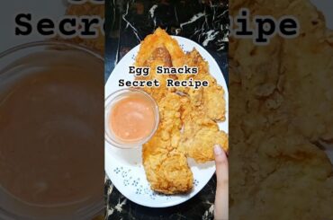 Homemade Crispy Egg Snacks |Quick Evening Snacks Recipe |