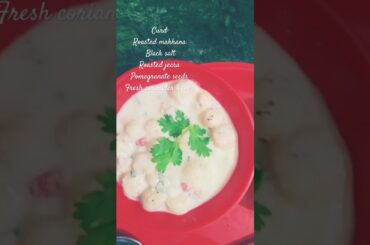viral makhana raita recipe shorts #shorts#healthy #recipe @Dishalinjhara