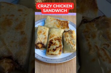 Crazy Delicious Chicken Sandwich Made with LEFTOVER Chicken and Homemade Crepe Bread?