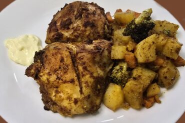 Easy One Pan Chicken and Vegetables | Healthy Dinner Recipe | #tastyrecipe #chickenrecipe