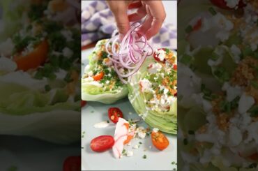 A Wonderful Wedge Salad || #wedge #salad  #saladgoals #saladoftheday #recipe #shorts