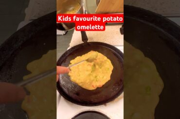 Kids dinner recipe/potato omelette#food#cooking #kids#favfood #health #dinner #potato#egg#omlette