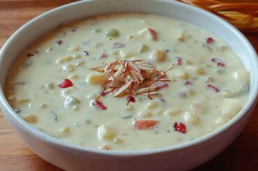 Sago Fruit Custard Recipe Without Custard Powder | A Healthy Twist to Classic Fruit Custard!