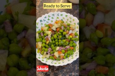 Healthy Hara Chana Chaat #green #chickpeas #healthy #breakfast