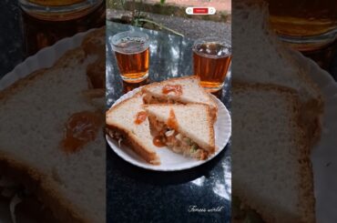 Creamy Egg Sandwich|Healthy breakfast|vegetarian recipe weight loss#femeesworld#sandwich#viralshort