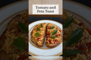 Tomato & Feta Toast Recipe #toast #fetacheese #sandwich #healthy #newshorts #easy #latest #quick