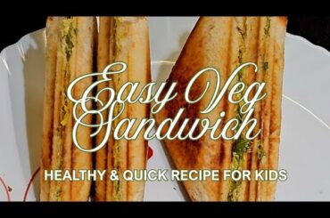 Veg Club Sandwich Recipe | Healthy & Quick Veg Sandwich for Kids | Club Veg Sandwich Recipe #food