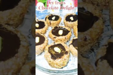 Dry Fruits Chocolate Delight | Without sugar | Perfect For Kid's #chocolate #vairalshort #sweet
