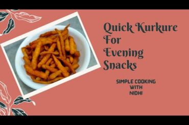 Easy Snack Recipe, Tasty Kurkure For Evening Snacks, #Kurkure