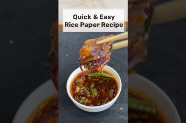 Crispy Rice Paper Recipe | Quick & Easy Rice Paper Recipe |Quick Snack Recipe |#ricepaper #newshorts