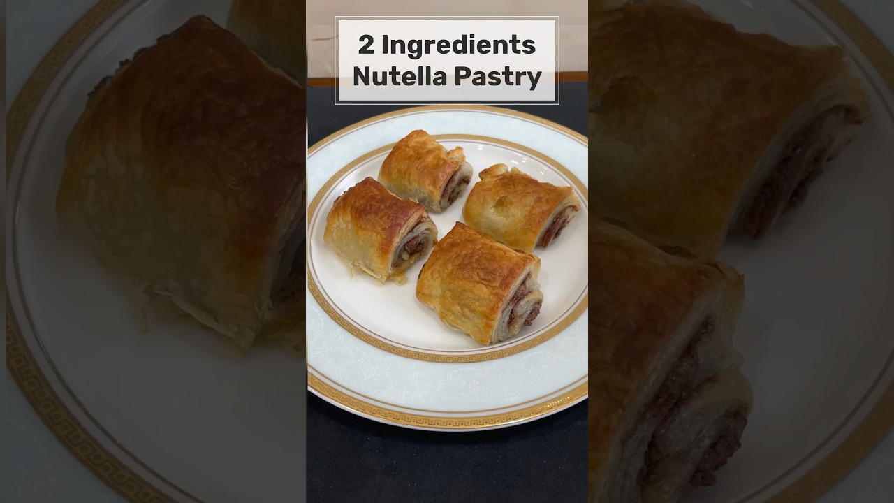 Easy Nutella Puff Pastry Rolls | #nutella #pastry #bake #dessert #sweet #shorts #easyrecipe #snacks Easy Nutella Puff Pastry Rolls | #nutella #pastry #bake #dessert #sweet #shorts #easyrecipe #snacks