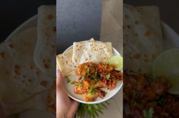 Bohot hi quick aur easy lunch | Chicken Dry Roast aur Paranthe #shorts #youtubeshorts