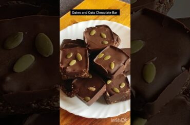 *Healthy*and *Delicious*Dates and Oats Chocolate Bar Recipe#healthysnack #easyrecipe #homecooking