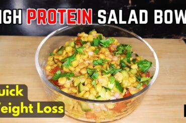 High Protein Lentil Salad | Weight Loss Salad | Protein Salad | Healthy Lunch Ideas