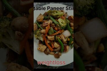 Healthy Vegetable Stir Fry #shorts #healthy #weightloss #dinner #recipe #youtubeshorts #viral #food