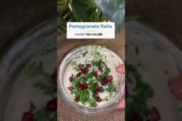 Healthy Breakfast for Weight Loss | Protein-Rich Pomegranate Raita #balancenutrition #raita #shorts