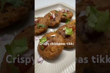 Crispy Chickpea Tikki | Healthy Protein Snack | Easy Indian Recipe#healthyeating #proteinsnacks