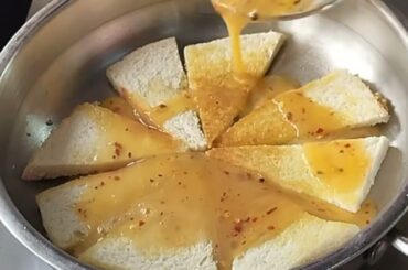 2 Minutes Bread Recipe | Healthy Bread Egg Sandwich Pizza | New Recipe | Bread Egg Sandwich Recipe |