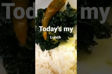 spinach fry#white rice#spicy#bangladeshi recipe#foryou#parati