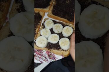 chocolate banana sandwich Only 2 Minutes l #healthy #food #viral #short