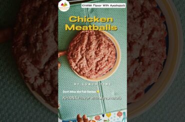 Kofta: The BEST Chicken Meatballs