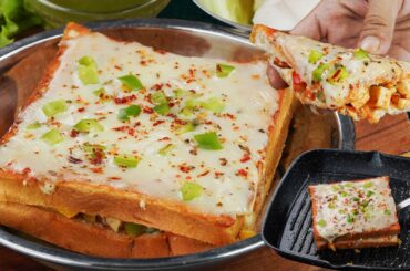 Veg Paneer Sandwich | Quick & Easy Sandwich Recipe | Healthy Lunch Box/Tiffin Snacks Sandwich