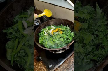 Sarso Saag Chutney || #shorts #saag #raisaag #cooking #food #trending #indianfood