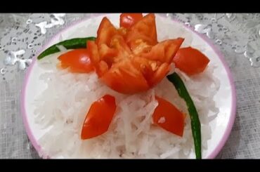 Salad decoration idea! Healthy salad craving! Salad cutting ideas! Foodie ! Cutiefoodie!