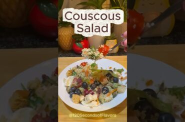 Couscous Salad Recipe | Quick & Healthy Weight Loss Meal Idea | #shorts #viral #youtubeshorts
