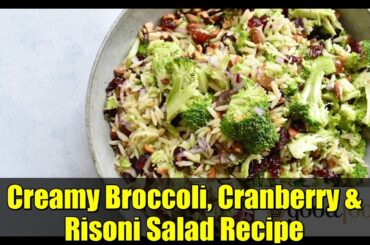 Creamy Broccoli, Cranberry & Risoni Salad Recipe | Healthy & Delicious Side Dish