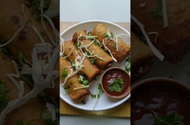 No Onion No Garlic Spring Roll With Leftover Roti #shorts #cooking #recipe #food #foodie #ytshorts