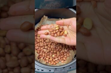 Crispy Roasted Peanut Fry in Air Fryer | 10min healthy snack